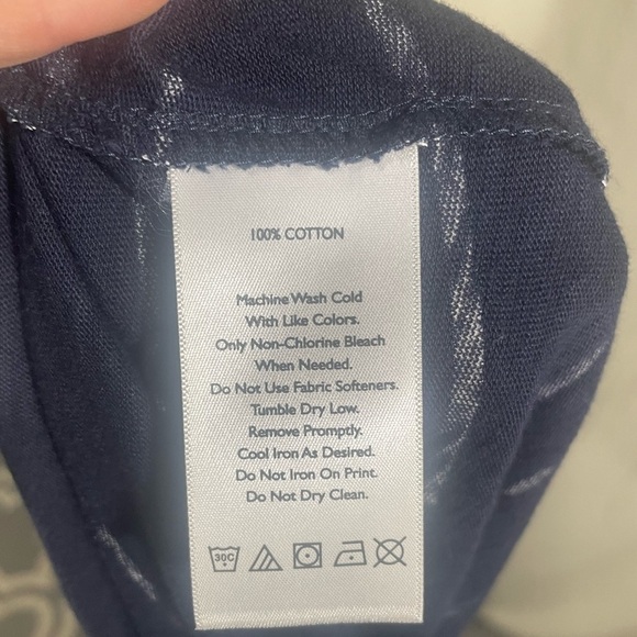 Eddie Bauer Striped Crowl Neck Sleeveless Dress Navy and White Size XS - Picture 5 of 6